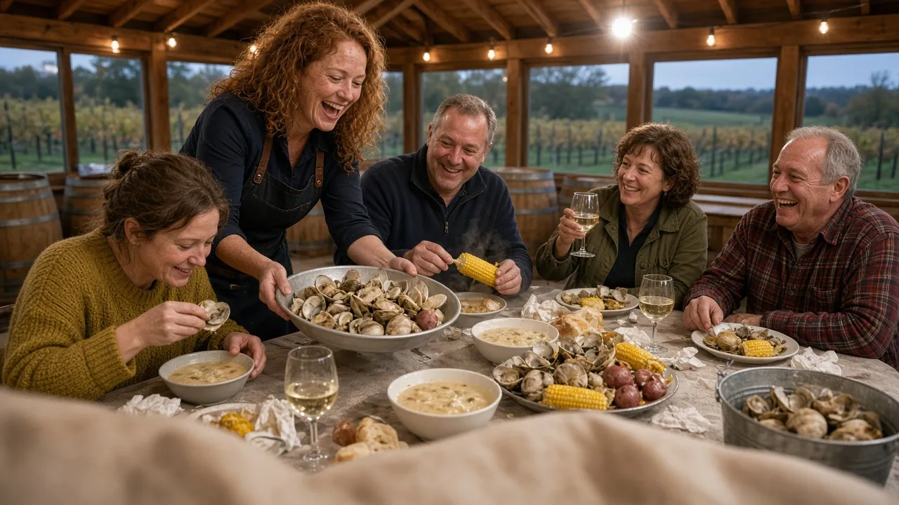Clam Bake at Debonné Vineyards