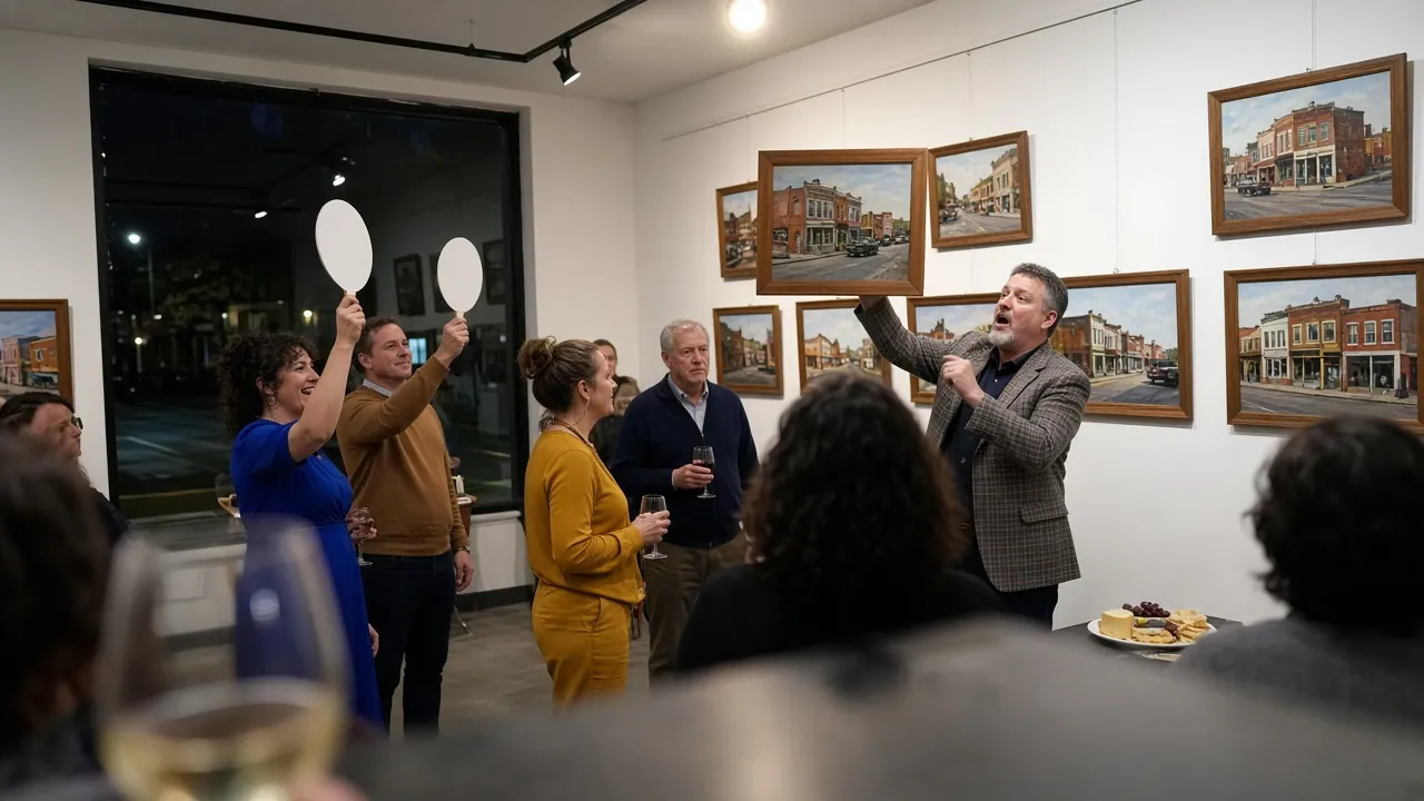 Visions of Ely Square Closing Reception and Live Art Auction