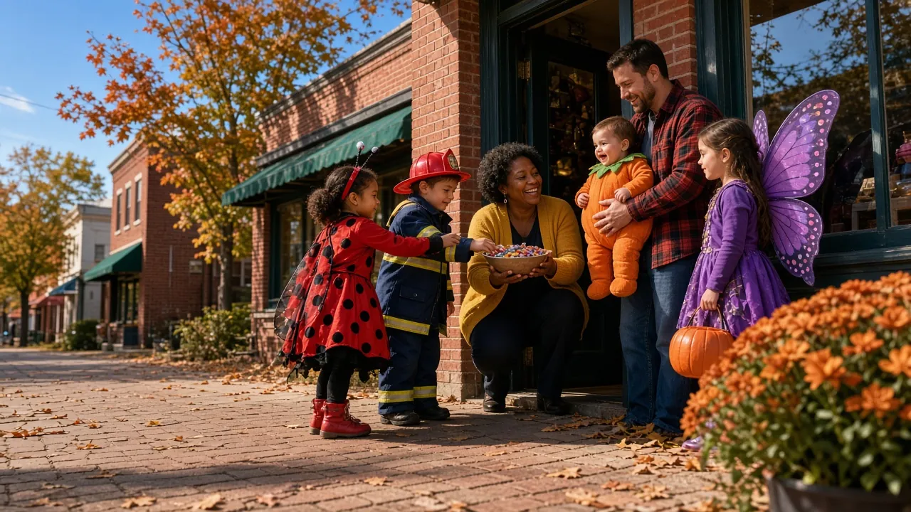 Halloween in Athens: Uptown Business Trick-or-Treat